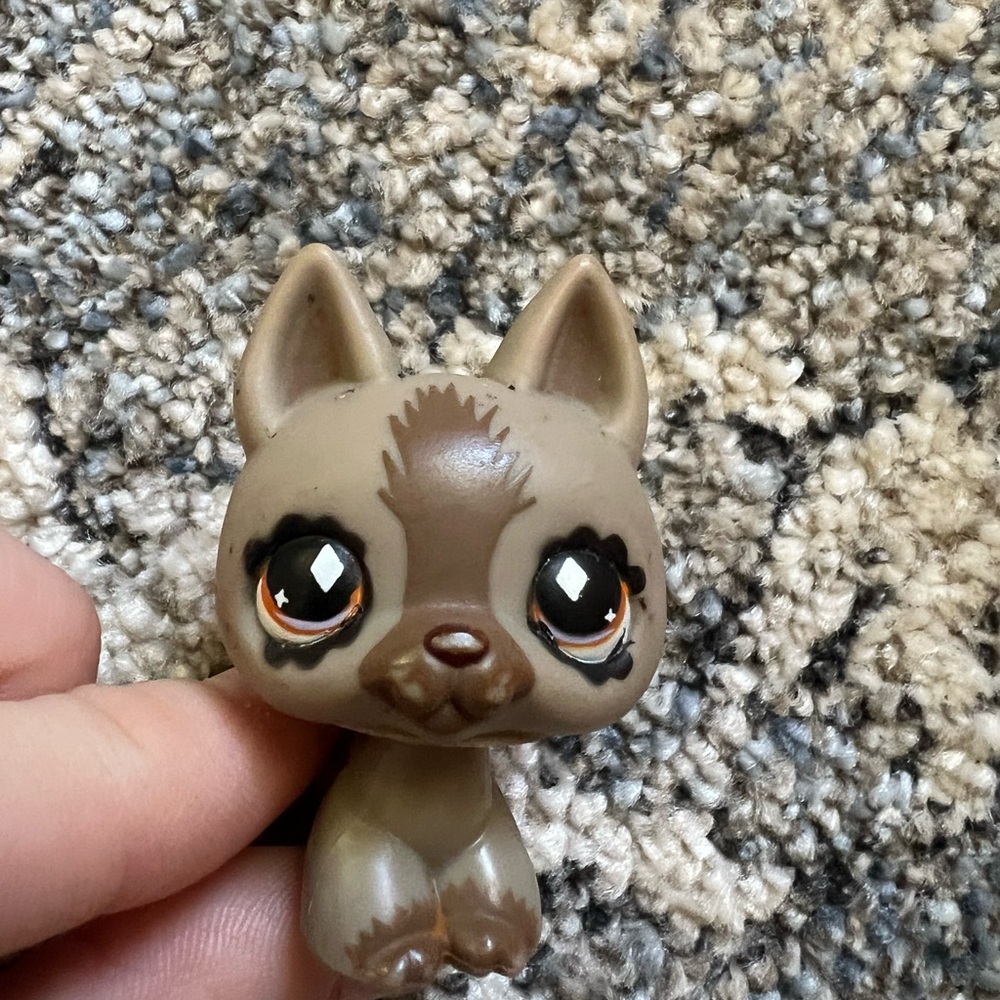 Littlest Pet Shop Brown German Shepherd Dog #768